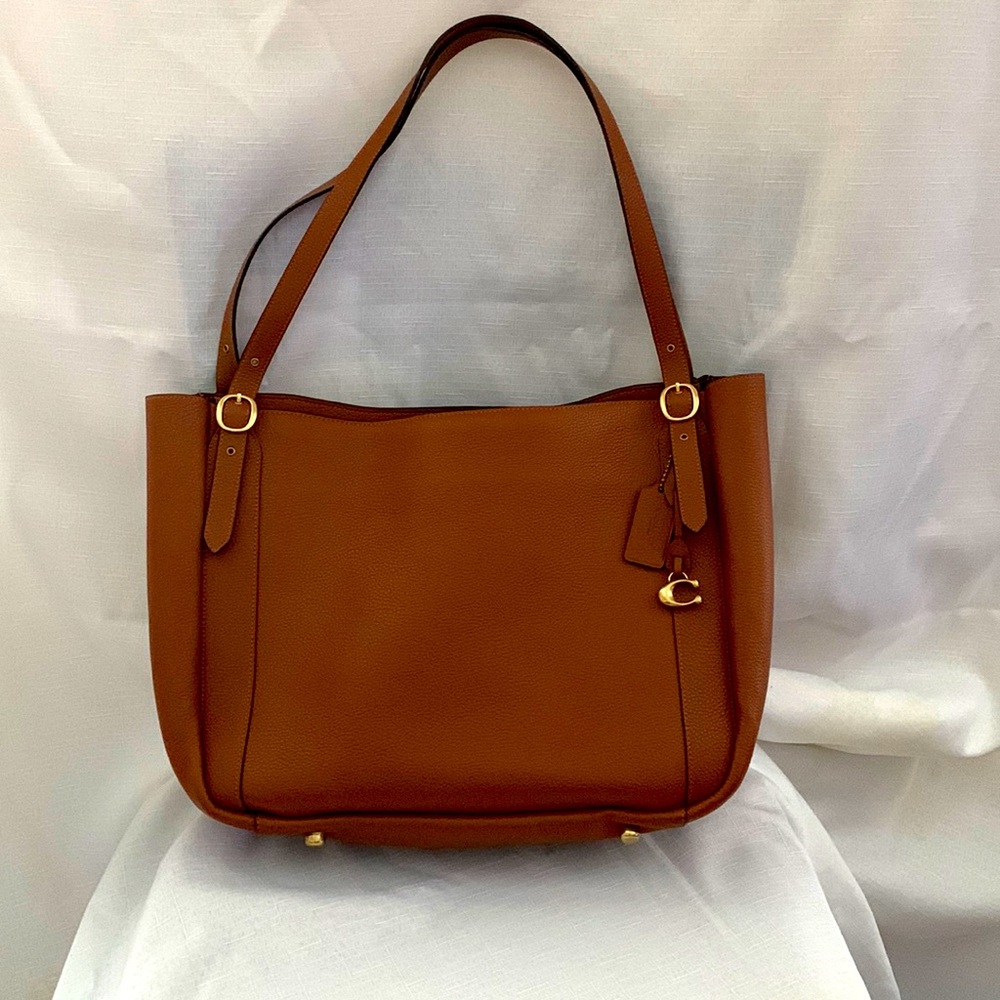 Coach leather tote bag